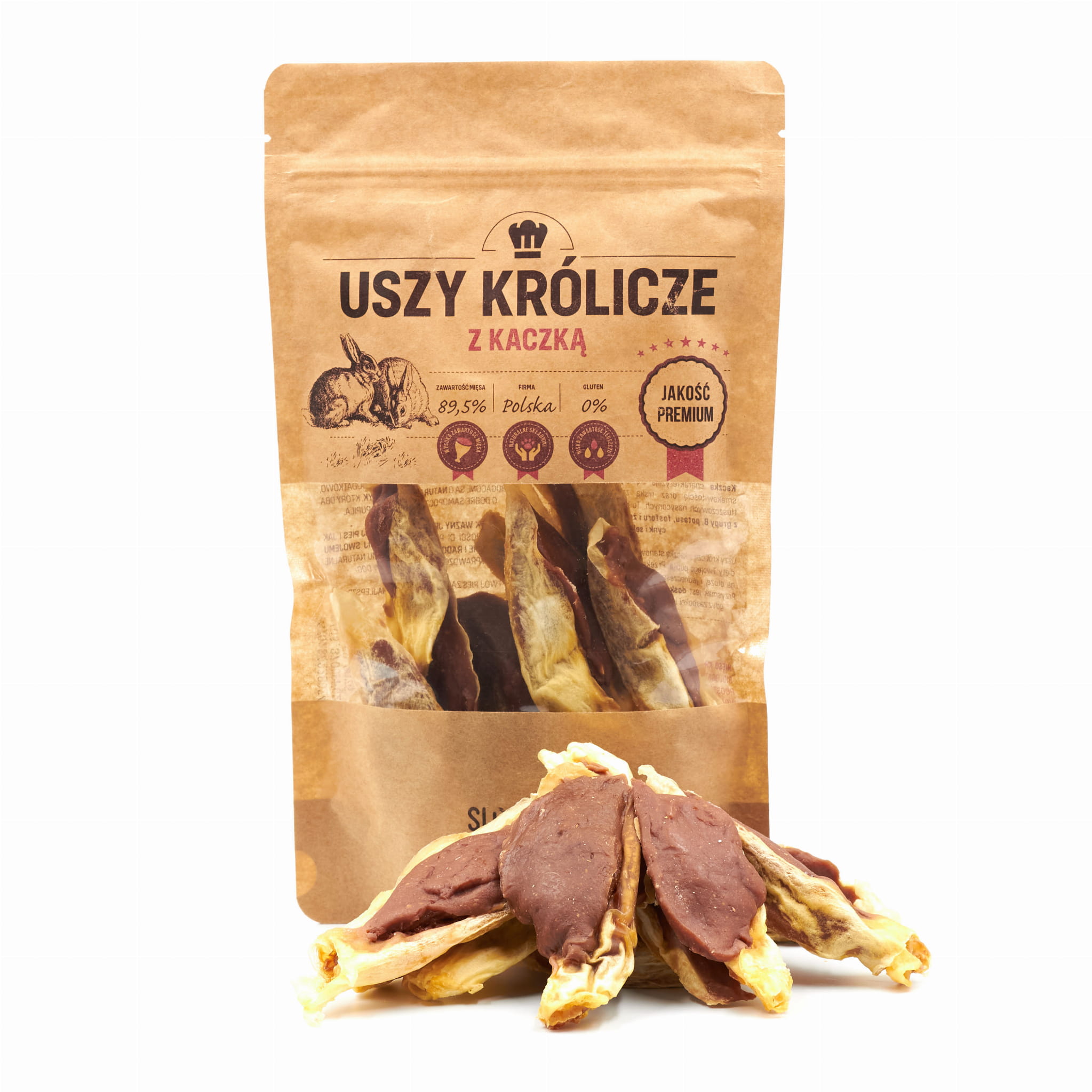 Uszy królicze z kaczką 7 cm